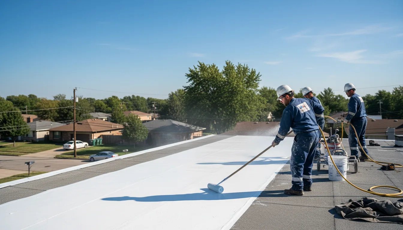 Commercial roof coating in Leupp, AZ near me